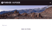 Tablet Screenshot of foreveroutside.com